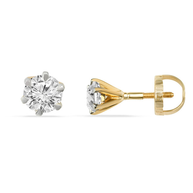 Tanishq 18KT Diamond Earrings for Women 3