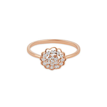 Tanishq 18KT Petal Cluster Ring for Women