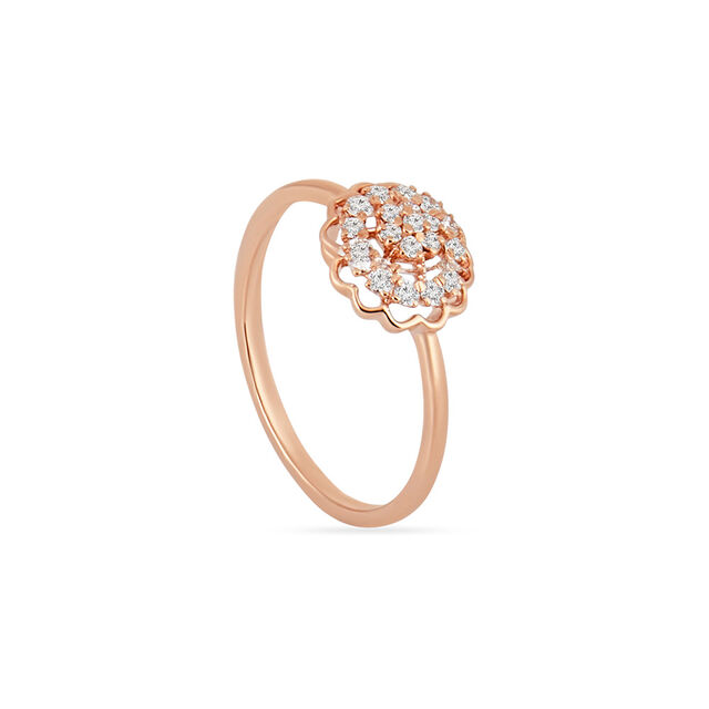 Tanishq 18KT Petal Cluster Ring for Women