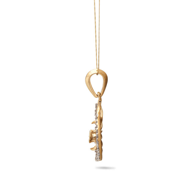Raindrop Diamond & Gold Pendant,,hi-res 2