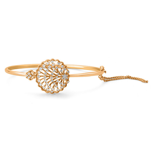 Gleaming Fan Burst Bangle 