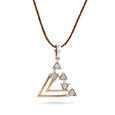 Exquisite Triangle Gold Pendant,,hi-res 