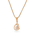 Floral Nature Inspired Diamond Pendant,,hi-res 