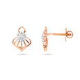 Rose Gold Diamond Blossom Earrings,,hi-res 2