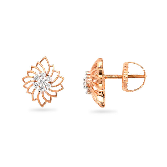Eternal Brilliance Gold Diamond Earrings,,hi-res 2