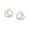 Triangle Connection Stud Earrings 