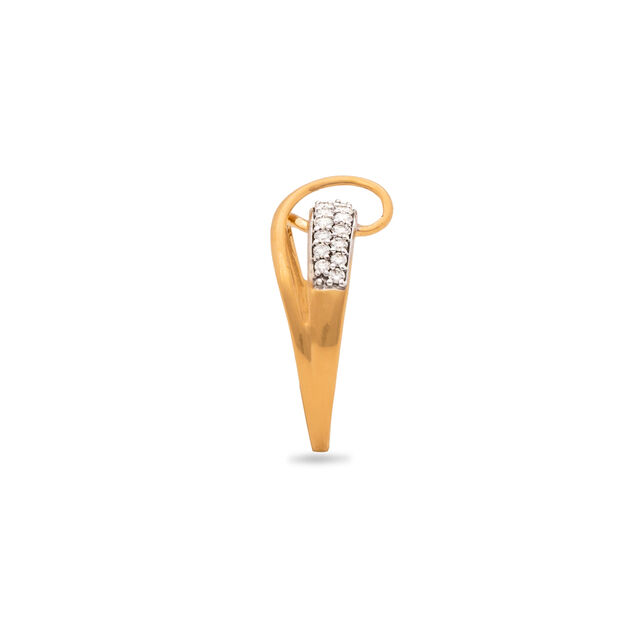 Infinity Loop Gold & Diamond Finger Ring,,hi-res 3