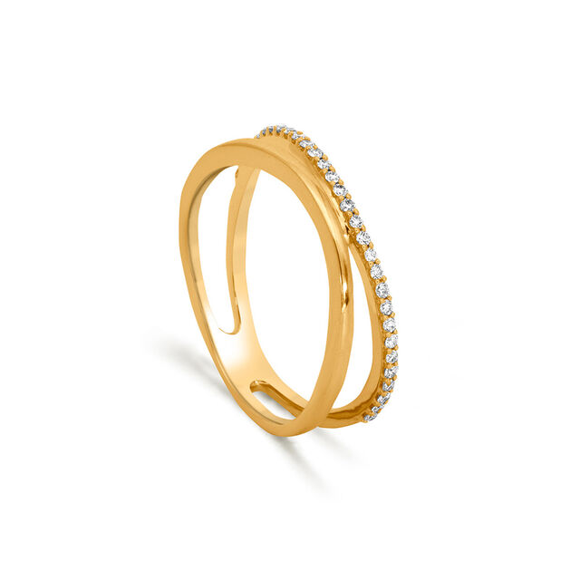 Tanishq 18 Karat Diamond Finger Ring for Women 2