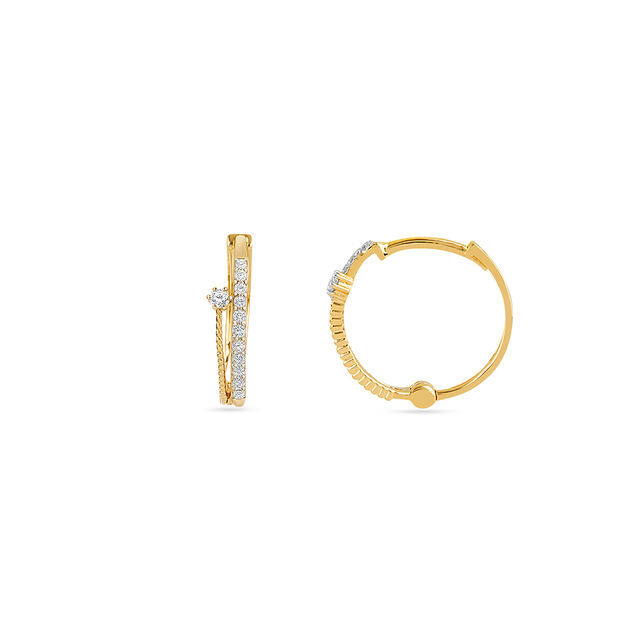 Tanishq 18KT Diamond Earrings for Women 2