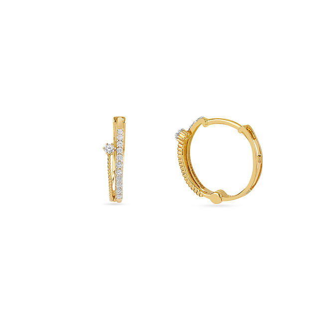 Tanishq 18KT Diamond Earrings for Women 4