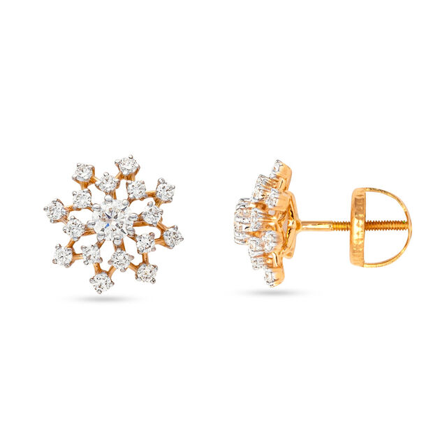 Gilded Blossom Beauty Stud Earrings,,hi-res 2