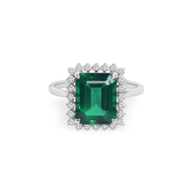 Enticing 18 Karat White Gold And Stone Finger Ring,,hi-res 