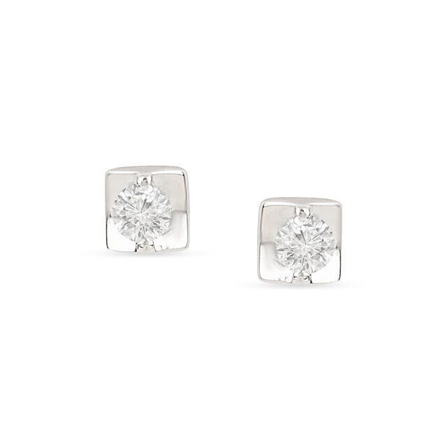 Glacier Glow Diamond Stud Earrings 