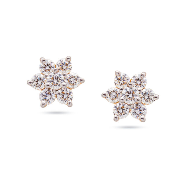 Stellar Diamond Gold Star Earrings,,hi-res 