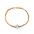 Exuberant Dainty Diamond Bracelet in White and Rose Gold,,hi-res 