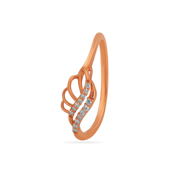 Tanishq 18 KT Diamond Finger Ring for Women 