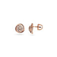 Storm Spiral Gold Earrings,,hi-res 2