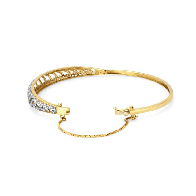 Feather inspired gold ring 2