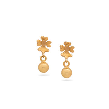 Golden Cascade Drop Earrings