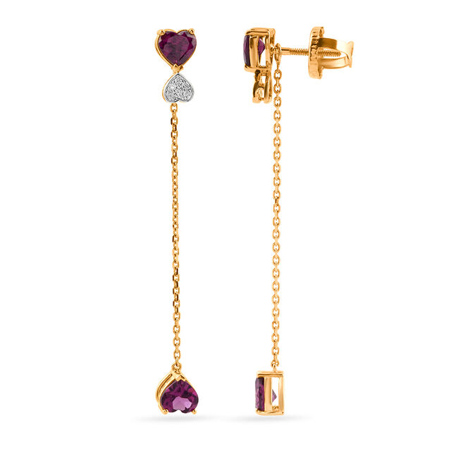 18KT Diamond Earrings for Women 2