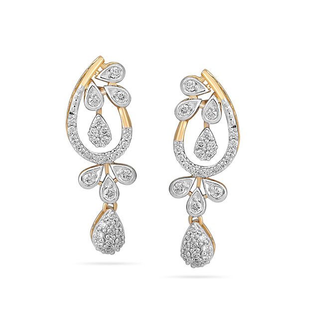 Floral Elegance Gold Necklace Set 