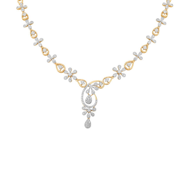 Floral Elegance Gold Necklace Set 2