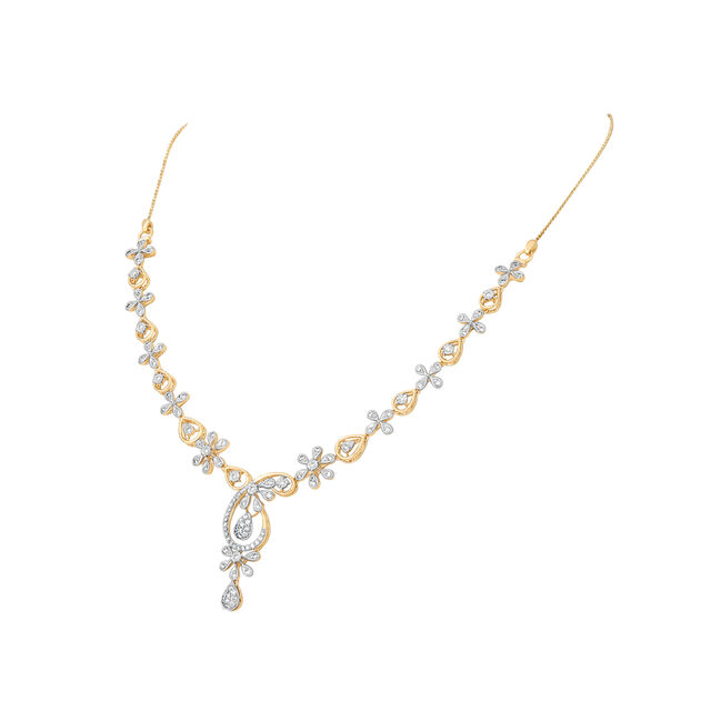 Floral Elegance Gold Necklace Set 4