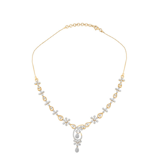 Floral Elegance Gold Necklace Set 6