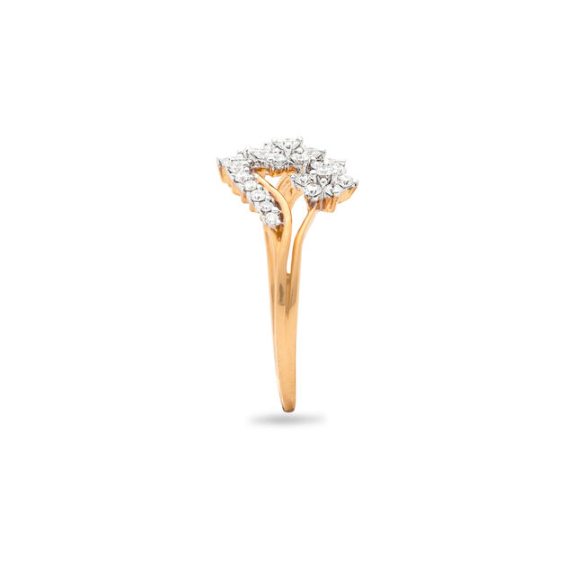 Floral Vine Diamond-Studded Ring,,hi-res 3