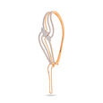 Brilliant Waves Rose Gold & Diamond Bangle,,hi-res 2