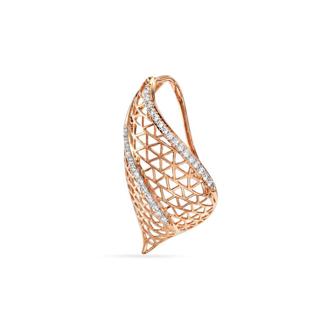 Tanishq 18 KT Lattice Curve Setfor Women,,hi-res 2