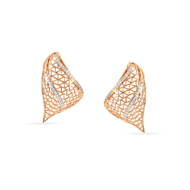 Tanishq 18 KT Lattice Curve Setfor Women 4