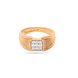 Rose Gold and Diamond Ring for Men,,hi-res 