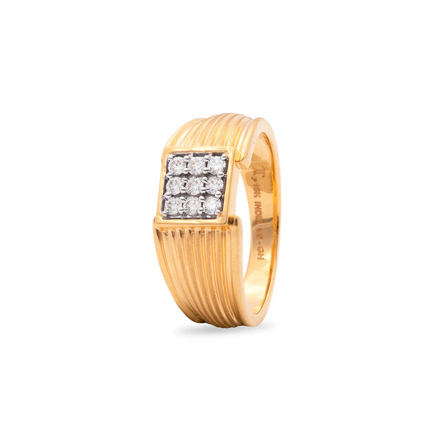 Rose Gold and Diamond Ring for Men,,hi-res 2