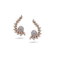 Trail of Leaves Diamond Stud Earrings.,,hi-res 