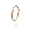 Rose and White Gold Interweave Diamond Bangle,,hi-res 2