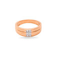 Rose-Gold Squared Diamond Ring,,hi-res 