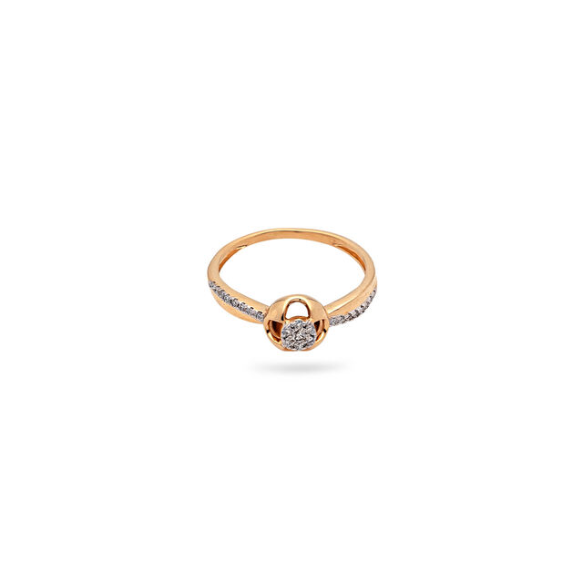Blooming Rose Diamond & Gold Ring,,hi-res 