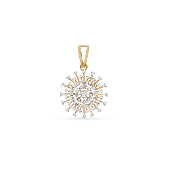 Tanishq 18KT Diamond Pendant for Women 