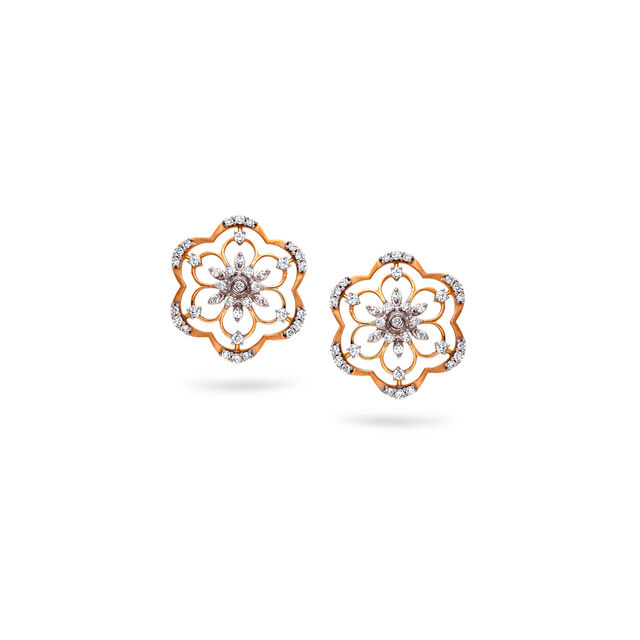 Eternal Springtime Gold Studs,,hi-res 