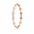Rose Gold Floral Flourish Bangle,,hi-res 2