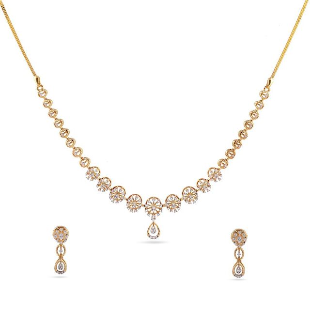 Fleur Cluster Necklace Set 