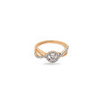 Elegant Gold and Diamond Halo Ring,,hi-res 