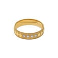 Chic White Gold Geometric Ring 