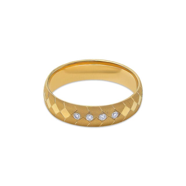 Chic White Gold Geometric Ring 