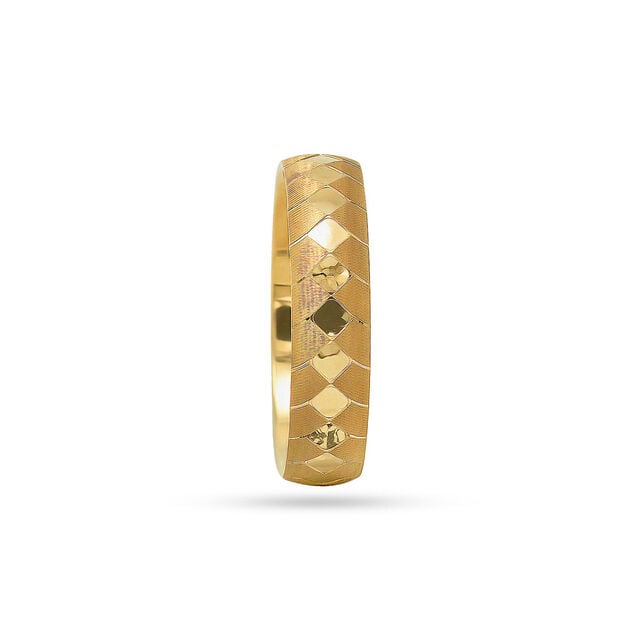 Chic White Gold Geometric Ring 2