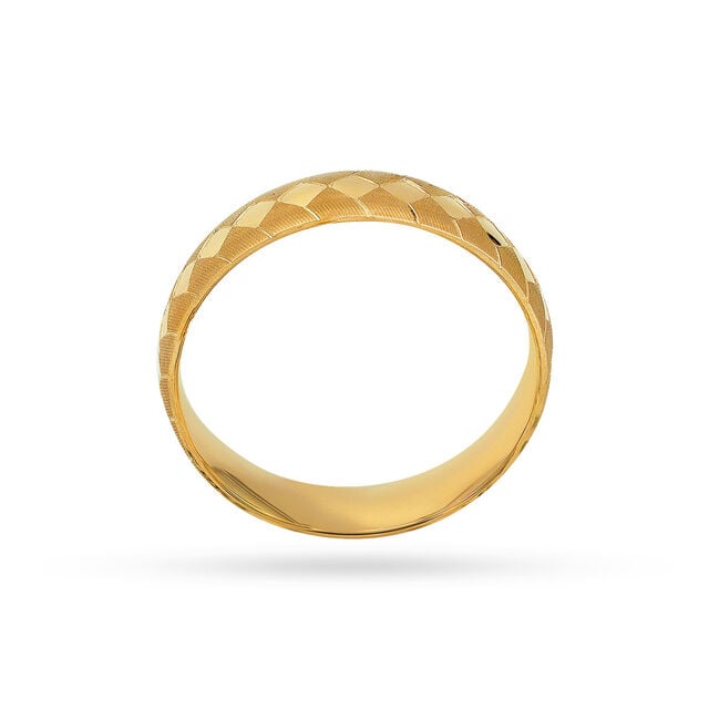 Chic White Gold Geometric Ring 4