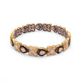 Vintage Diamond Enamel Bangle,,hi-res 2