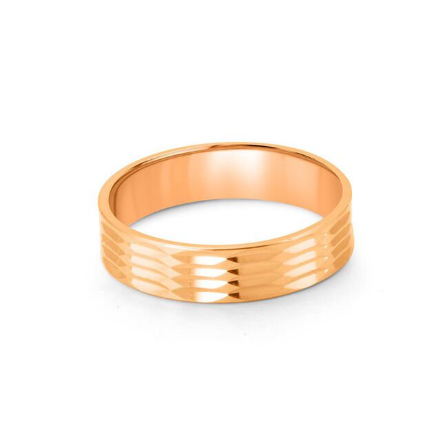 Wave-Inspired Rose Gold Ring 2