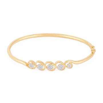 Tanishq 18 KT Enclosed Diamond Bangle for Women